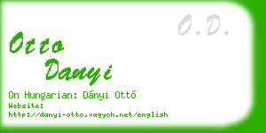 otto danyi business card